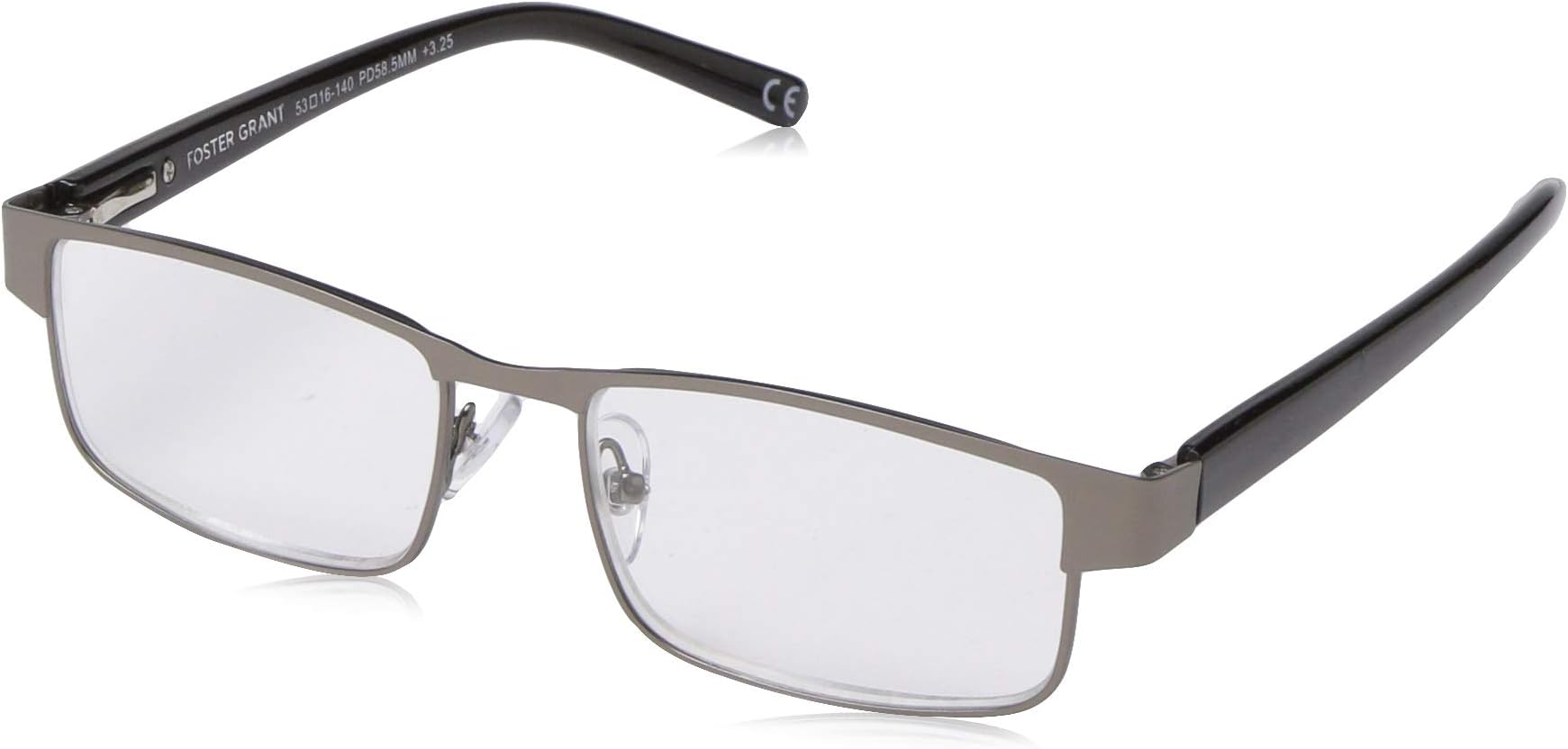 Foster GrantMen's Leo Square Reading Glasses