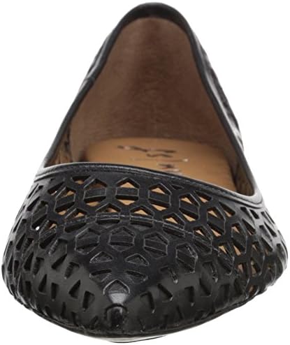 French Sole FS/NY Women's Quantum Ballet Flat, Black Leather, 6.5 M US | Image 1
