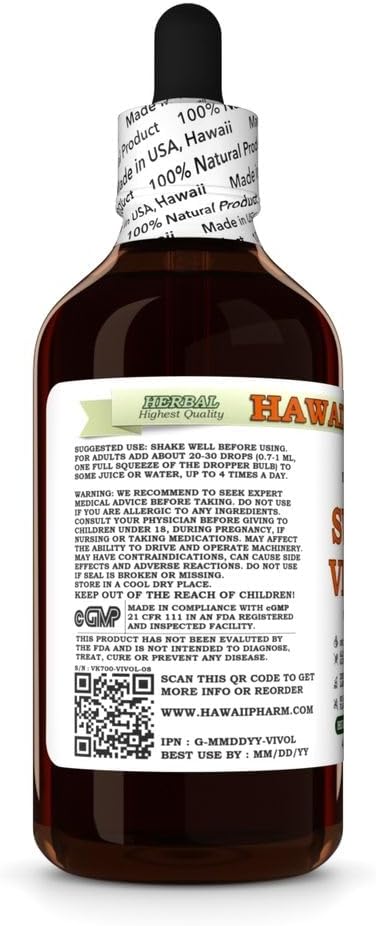 Hawaii Pharm Sweet Violet Leaf Alcohol-Free Extract, 4 fl oz, 4-Pack