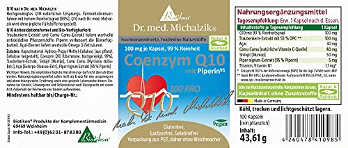 Coenzyme Q10 sans additifs BIOTIKON solution fatigue et baisse d'énergie