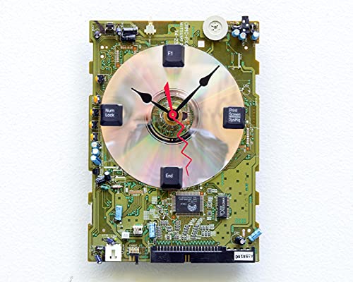 Amazon.com: computer parts clock, Recycled Circuit Board clock, Printer ...