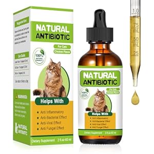 Natural Antibiotics for Cats,Cat Antibiotic,Cats Multivitamin,Immune Support,Supports Allergy Itch Relief,Cat Supplements,Allergy Support