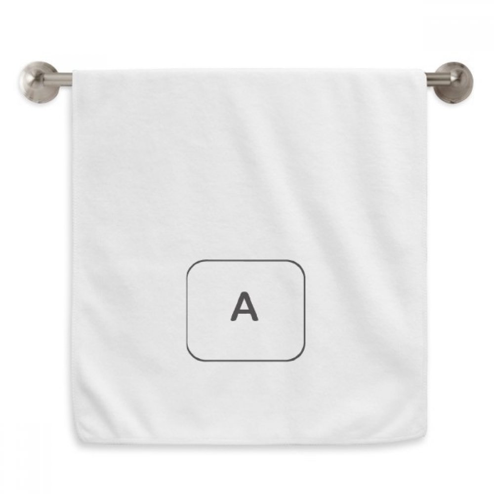 Serviette clavier symbole diadème blanche 13x29 pouces pour toilette