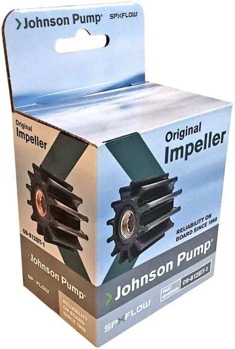 SPX FLOW 09-812BT-1 Johnson Pump Marine Original Impeller Kit for F6B Transfer Pump, Boat Pump, Ship Pump, Ballast Pump, Yacht Pump, MC97 Impeller