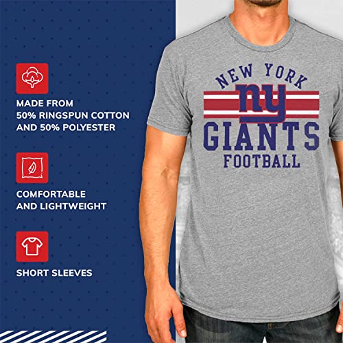 Team-Fan-Apparel-NFL-Adult-Short-Sleeve-Team-Stripe-Tee-Adult-T-Shirt-for-Men-Women-with-Cotton-Polyester-Tagless