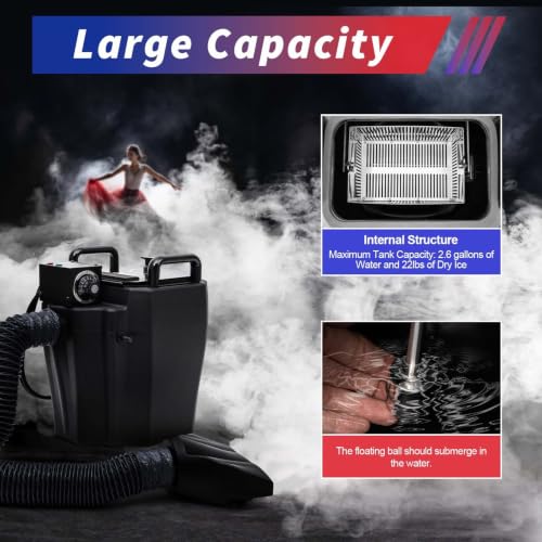 Máquina de Humo de Hielo Seco 3500W Tanque 10L 110V miniatura 5