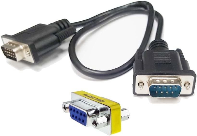 D-sub 9-Pin RGB Female to HD15 VGA Male Adapter Cable - 18" Long