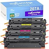 207A Druckbare Seiten: schwarz/W2210A 1350 Seiten, Cyan/Magenta/Gelb/W2211A W2212A W2213A 1250 Seiten (5 % Deckung auf A4)