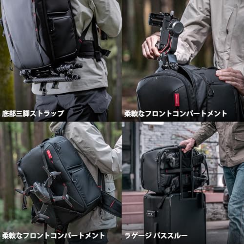 Image of [PGYTECH] OneMo 2 BackPack Camera Bag Drone Bag Large Capacity Backpack with Built-in Pouch Extended Clamshell Design Splashproof YKK Zipper