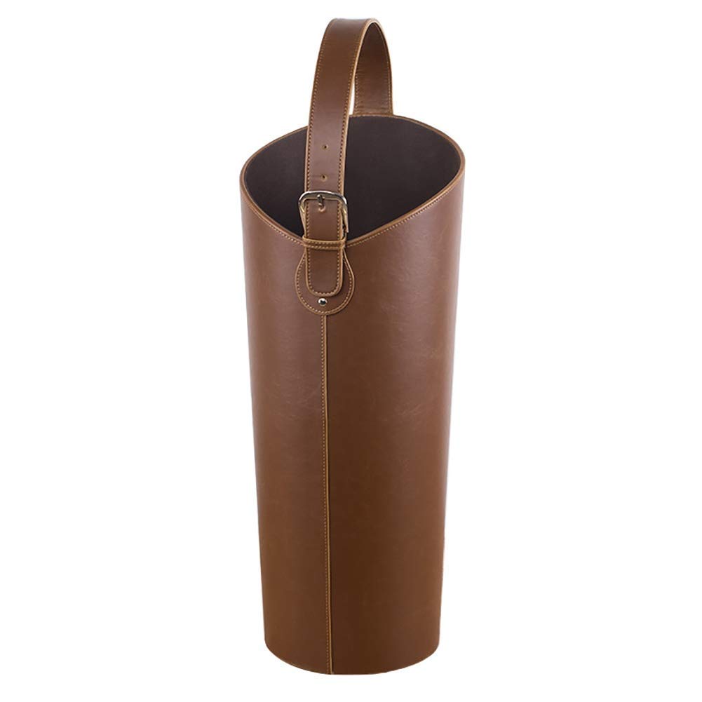 Porte-parapluie rond compact en cuir pour éviter les sols mouillés