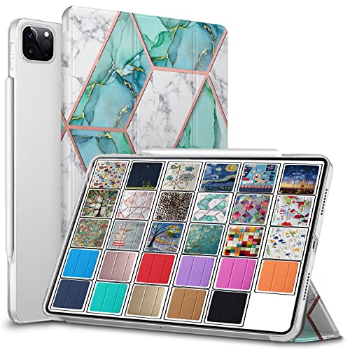 Image of DuraSafe Cases for iPad Pro 11 4th 3rd 2nd Generation Case A2759 MNXE3HN /A A2435 MNXG3HN /A MNXF3HN /A MNXJ3HN /A MNXH3HN /A A2761 A2762 MNXN3HN /A MP553HN /A A2377 MHQR3HN /A MHQT3HN /A A2228 - Marble Green