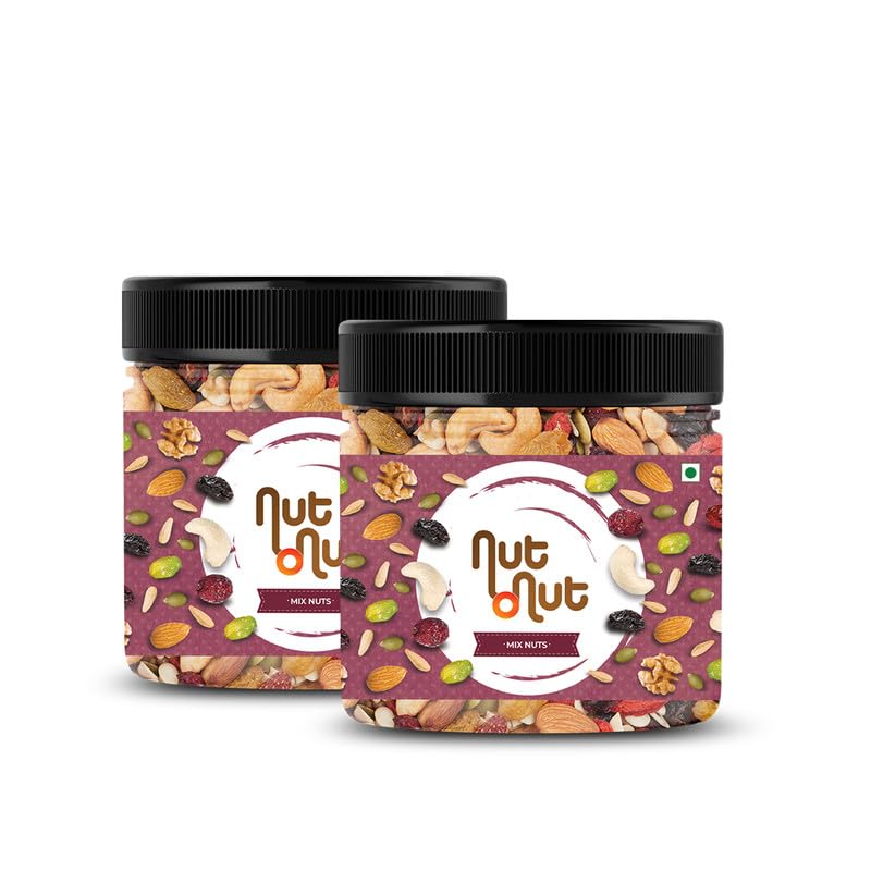 Nut O Nut Healthy Mix Dry Fruits (Almond,Cashew, Walnut, Green And Black Raisin, Cranberry, Sunflower Seeds, Pumpkin Seeds) Nuts and Dry Fruits (Jar pack) 700g Power of 9 Dry Fruits Protein Rich Snack (B0CKF1LV2C) Amazon Price History, Amazon Price Tracker