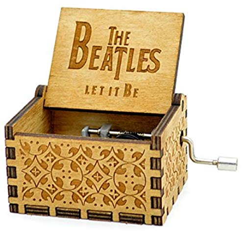 HOSALA Personalizable Let It Be The Beatles Classical Music Box Handmade Laser Engraved