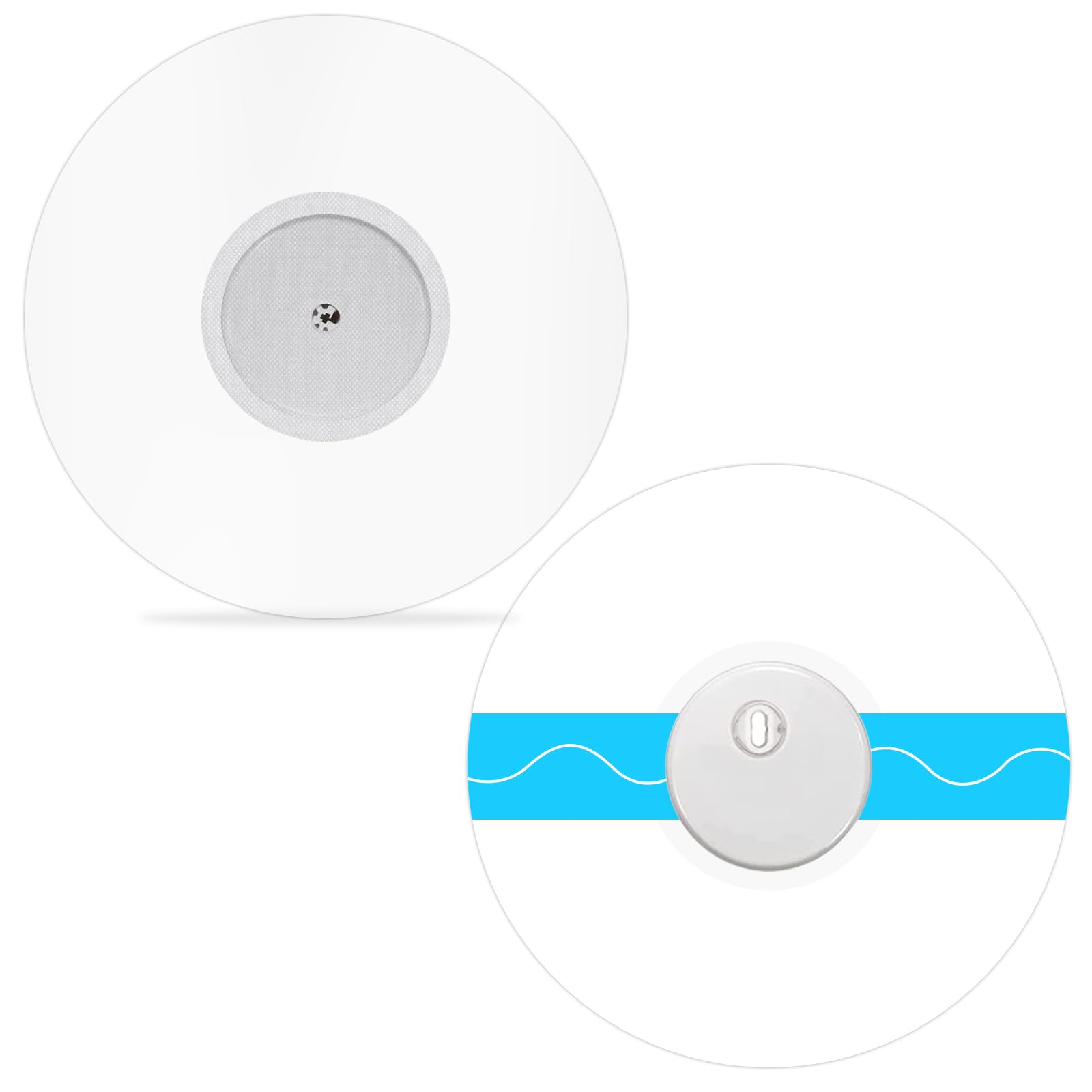 80Pack Freestyle Sensor Covers for Libre 1/2/3, Latex-Free Adhesive Patches for Libre 2/3 Precut CGM Tape with no Glue on the Center Waterproof and