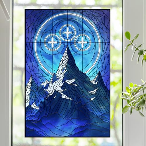 ACOTAR Velaris Mountains Stained Glass Window Film (24