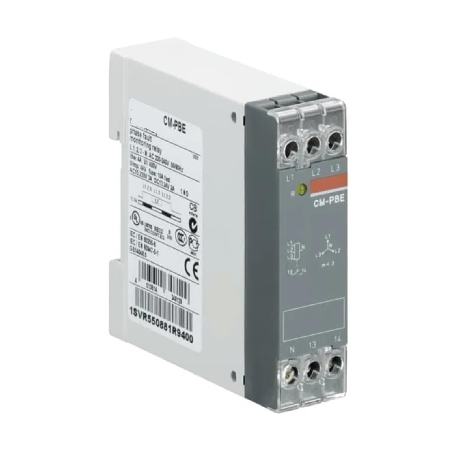SBSSYVLMV Relay CM-PBE Phase Fault 1no 220-240VAC Product ID: 1SVR550881R9400