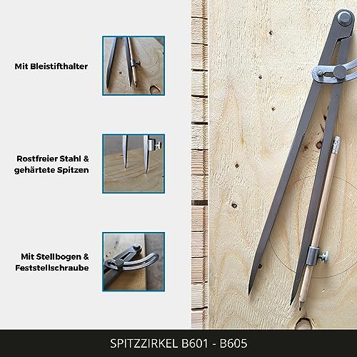 Hedue Divider with Pencil Holder, Forged Steel, 1 Piece, B605, No Colour, 500 mm - Image 3
