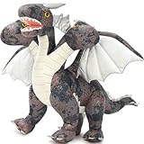 MaoGoLan Three-Headed Dragon Stuffed Animal 26 inch Giant Flying Dragon Plush Toy with Three Heads - Cool Exotic Gifts for Kids Halloween Prank Props/Party Favors/Decorations