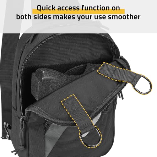 CVLIFE CCW Sling Bag for Men, Tactical EDC Concealed Carry Chest Pack - image 7