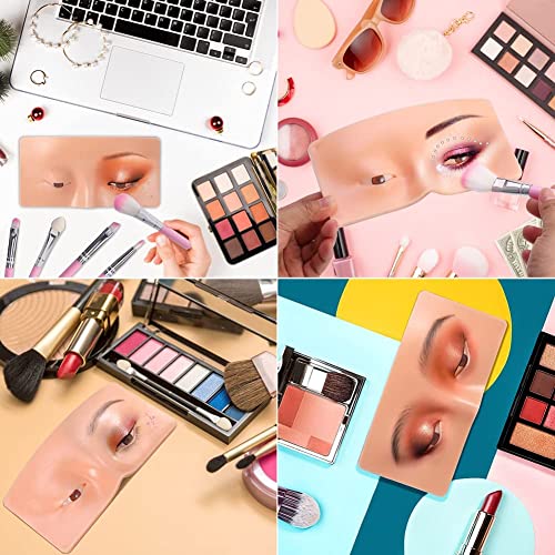 Jwxno Makeup Practice Face Board, face dummy for makeup practice, Practice Skin Board,for Makeup Practice Mask Skin Face Eye Makeup Practice for Beginner Makeup Artist The... - Image 5