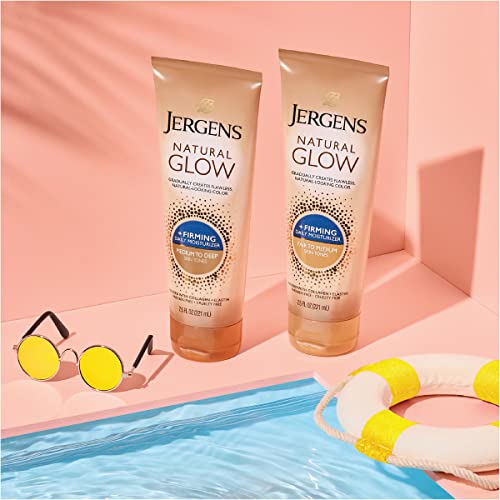 Jergens Natural Glow Firming Moisturizer, Fair to Medium Skin Tones 7.5 Ounces by Jergens