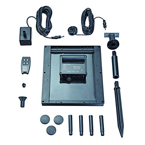 Pontec PondoSolar 250 Control: fuente solar para estanque con batería e iluminación LED 4