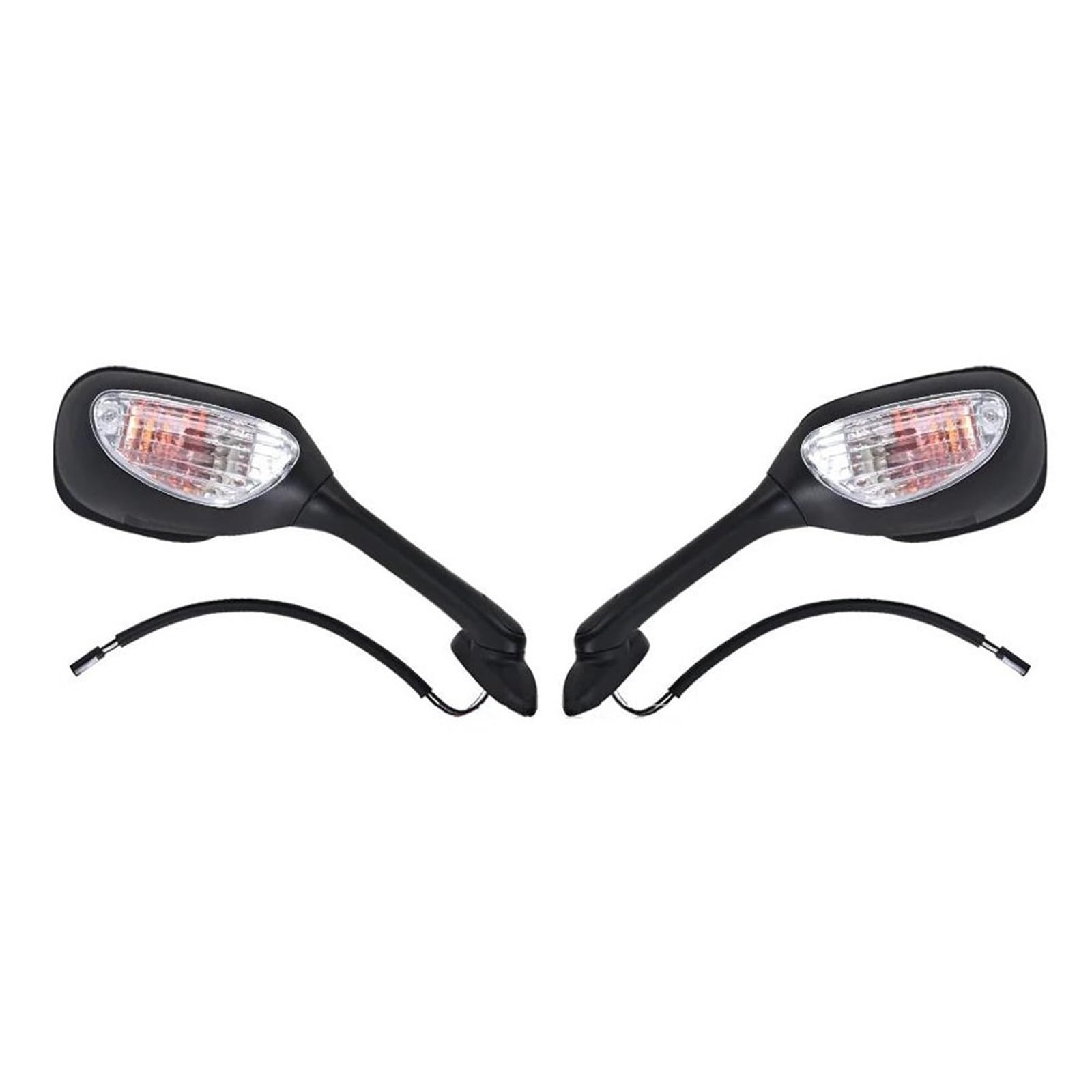 Espejos GSXR con luz intermitente clara para moto Suzuki K5 K6 K7 K8