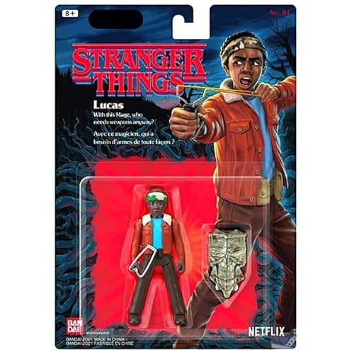 Bandai Stranger Things Lucas 4 Inch Figure #TOP14