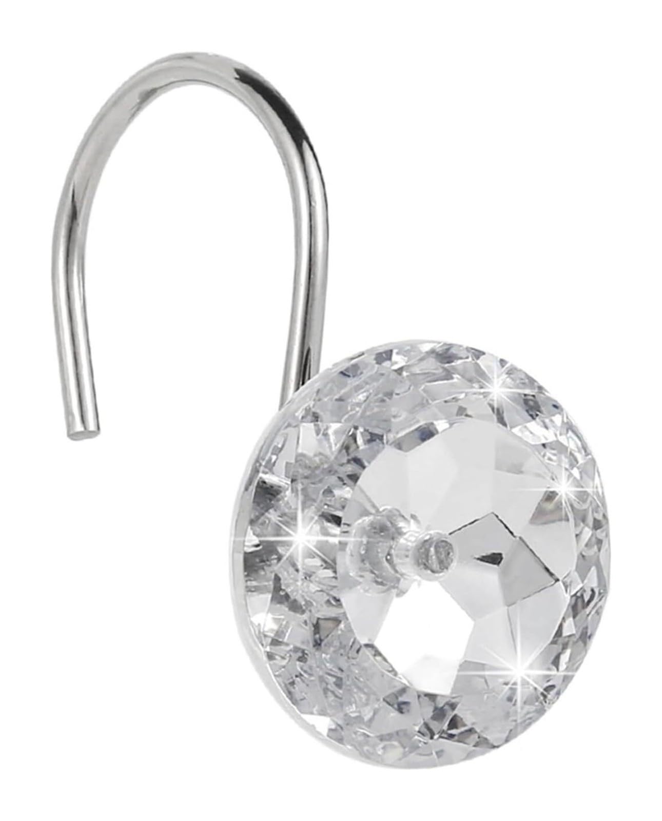 Ganci for tende da doccia in acciaio acrilico