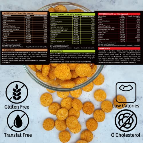 Image of Proseed Jowar Puffs (Pani Puri, Chatpata Chaat & Tomato) | 150g x 3 Packs (Total 450g) | Slow Roasted & 100% Veg | No Refined Flour, Sugar & Trans-Fat | Gluten Free, No Palm Oil, Healthy Millet Snacks