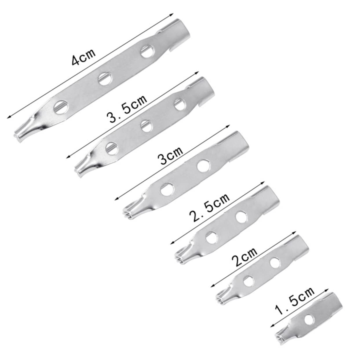 Homoyoyo Brooch Safety Pins in Bulk 50pcs Silver Alloy Back Pins for DIY Jewelry Making