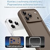 Coiwxmoi Etui na telefon komórkowy iPhone 17 Pro 6,3" z opaską, silikonowe etui na telefon komórkowy ze zdejmowanym, regulowanym sznurkiem do zawieszenia, odporne na uderzenia, ochrona aparatu, do