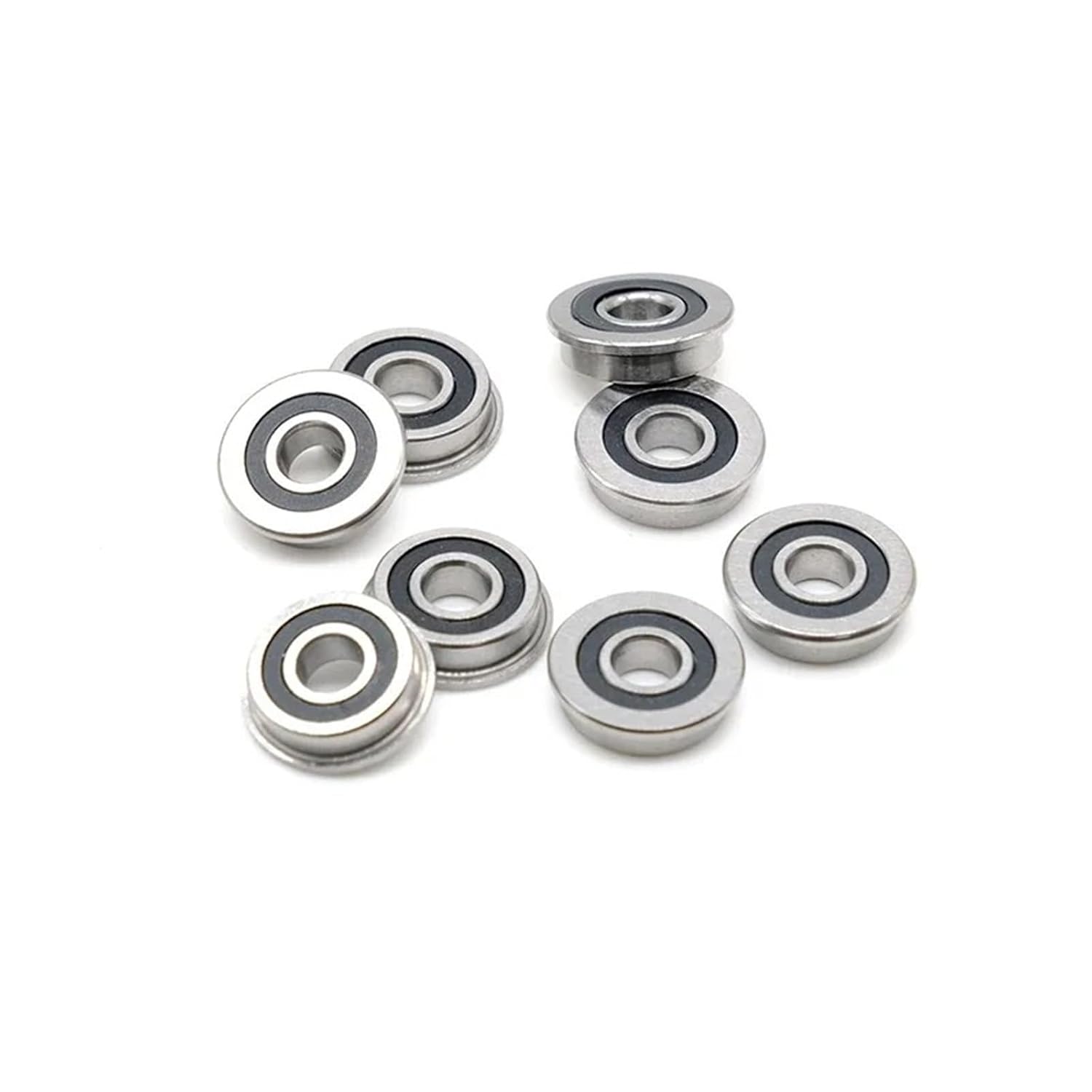 F695-2RS 5 * 13 * 4 Mm Flanged Miniature Ball Bearings 10Pcs