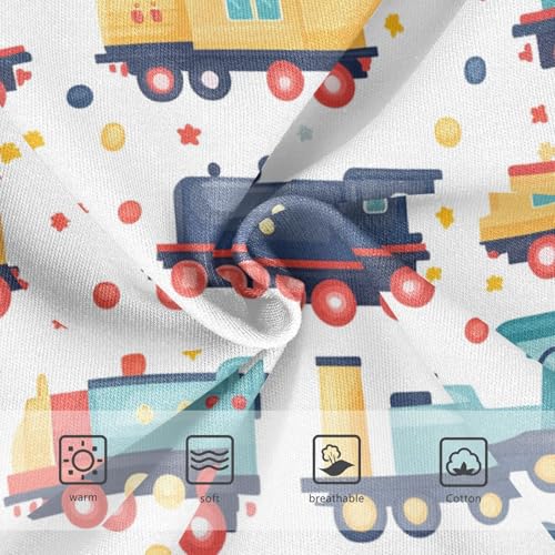 Pigsaly Boys' Underwear Retro Engines Train Boys Briefs Locomotives Car Toddler Underwear 4T Multicolor3