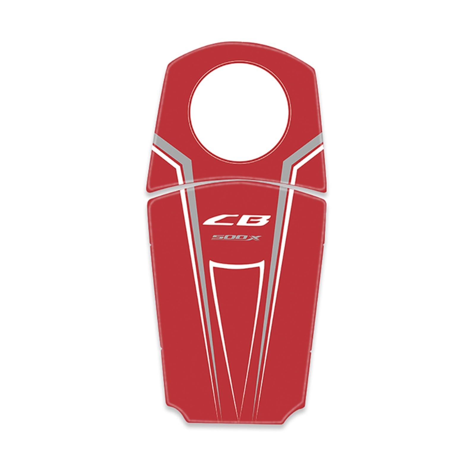 Per Accessori CB500X Moto CB500X Protezione Adesivo Decorazione Decalcomania Protezione Serbatoio Tappo Serbatoio(6 Red)
