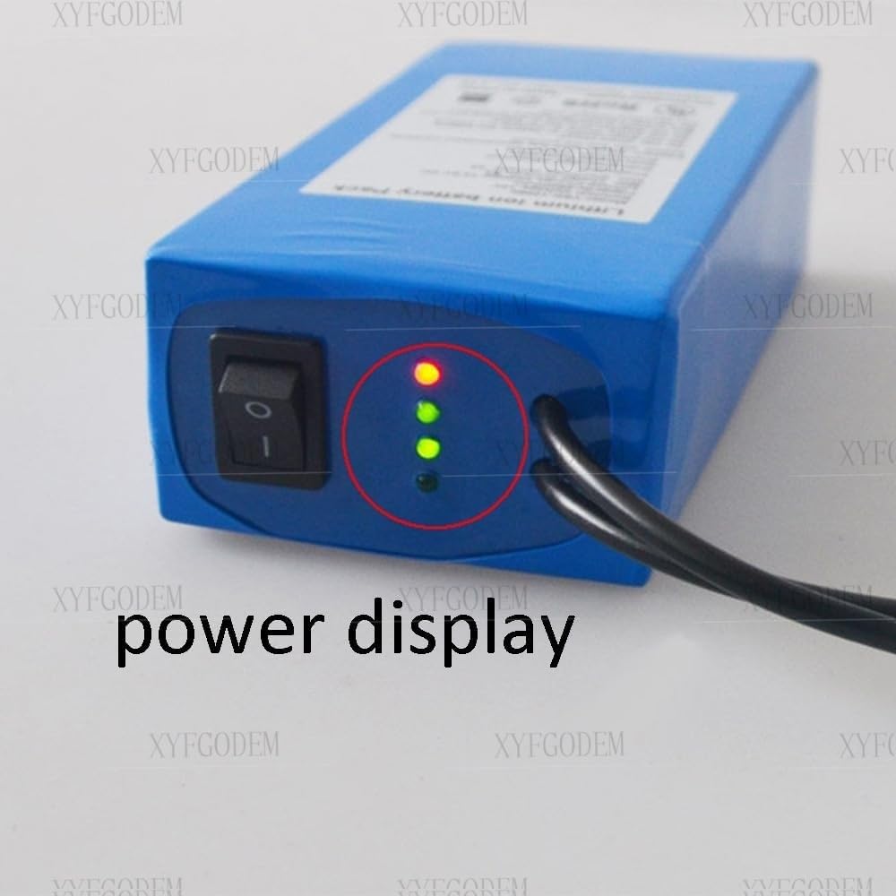Batterie rechargeable portable au lithium 12 V et 12 000 mAh pour panneaux de charge solaire, caméras de vidéosurveillance, lecteurs MP3, bandes lumineuses LED
