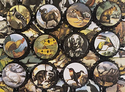 100 Animal Beer Bottle Caps for Brewing & Crafts