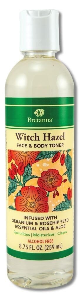 BretanBretna Witch Hazel Toner Geranium Rosehip, 8.75 fl oz