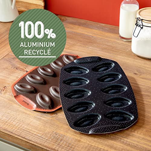 Tefal PerfectBake Mini J5734502 Kuchenform, 10 Mini-Kuchen, Antihaftbeschichtung, recyceltes und recycelbares Aluminium… – Ansicht 6