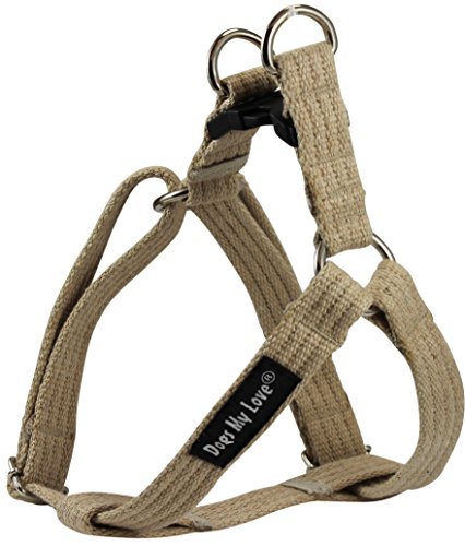 Cotton Web Adjustable Dog Step-in Harness 4 Sizes Beige (Small: 8"-13.5" Chest; 5/8" Wide) Cotton Web Adjustable Dog Step-in Harness 4 Sizes Beige (Small: 8"-13.5" Chest; 5/8" Wide)