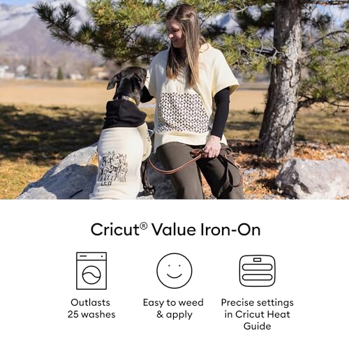 Image of Cricut HTV Heat Transfer Vinyl | 1.5 m | Sky Blue | Iron-On HTV Vinyl for Fabric, Perfect for Custom T-Shirts & DIY Clothing