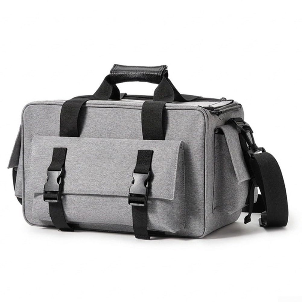 Bolsa de cámara impermeable a prueba de golpes, organizador de cámara espacioso para Fujifilm para Canon con divisores internos reposicionables de tela de agua reforzada (negro)