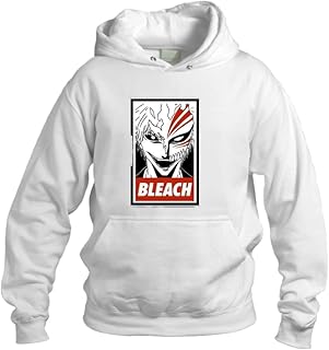 سويت شيرت انيمي بليتش ميني كوروساكي ايشيجو توشيرو 12 XL ، رمادي ياقة عالية جدًا للبالغين من الجنسين