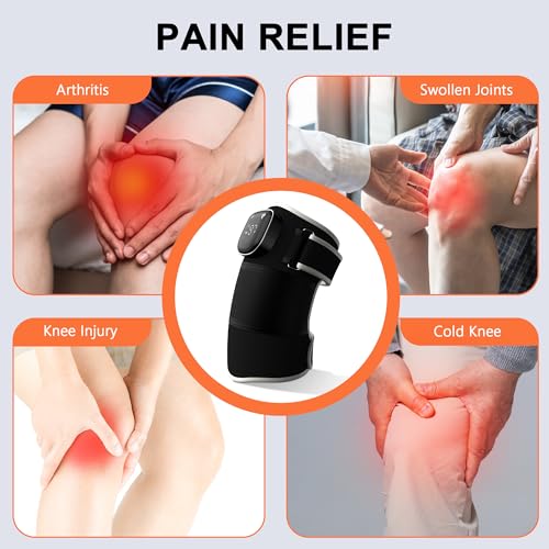 RAYOCON Red Light Therapy for Knee: Knee Massager with 6 Heat and 5 Vibration Cordless Rechargeable Electric Heated Knee Brace Gifts for Men Women - image 7