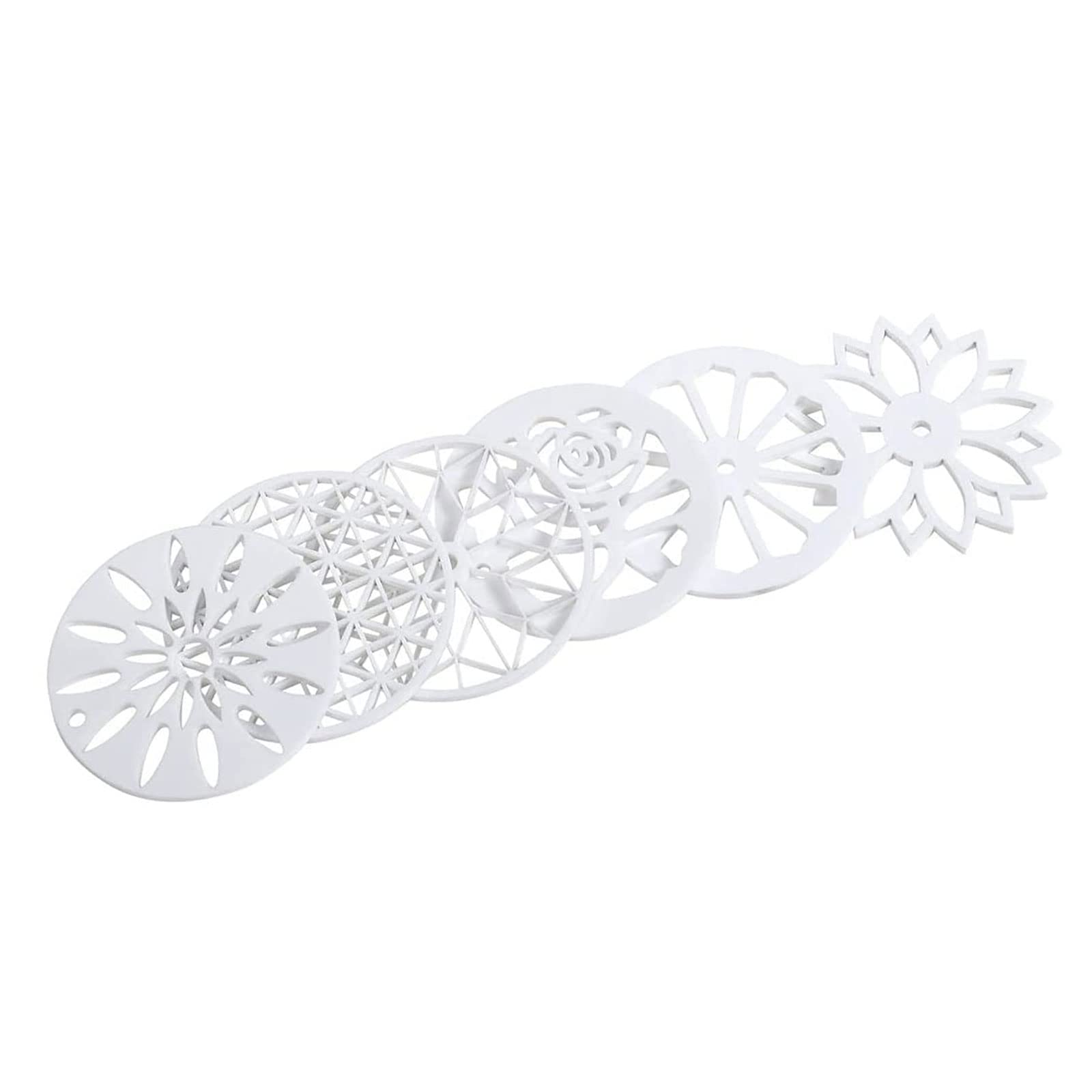 Moule à savon rond exquis pour savon créatif - Moule à tirer à travers pour savons faits à la main, bougies, décoration de gâteau, kit d'outils de fabrication de savon pour adultes