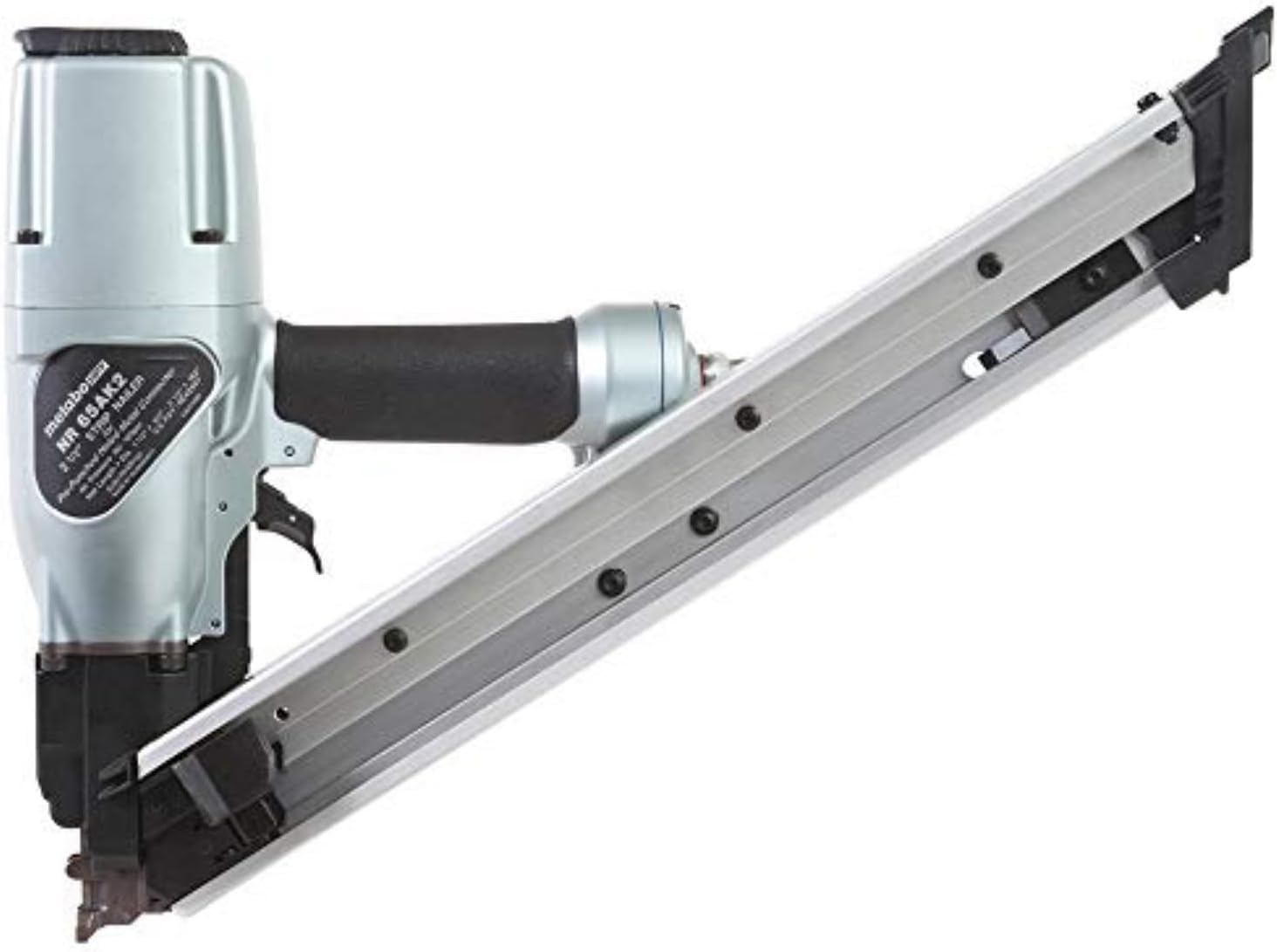Positive Placement Nailer | Pneumatic | Accepts 1-1/2" and 2-1/2" Nails | Metal Connector | Strap-Tite Fastening System | NR65AK2