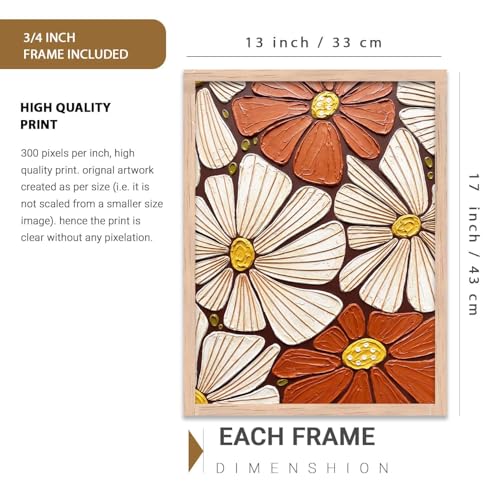 Image of kotart Aesthetic Art Home Decoration Painting | Paintings With Frame For Living Room Bed Room Hotel Wall Decor Digital Reprint (13x17 inch)