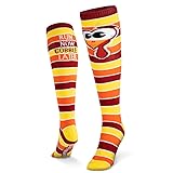 Gone For a Run Run Now Gobble Later Knee High Athletic Running Socks | Fun Turkey Trot Running Socks