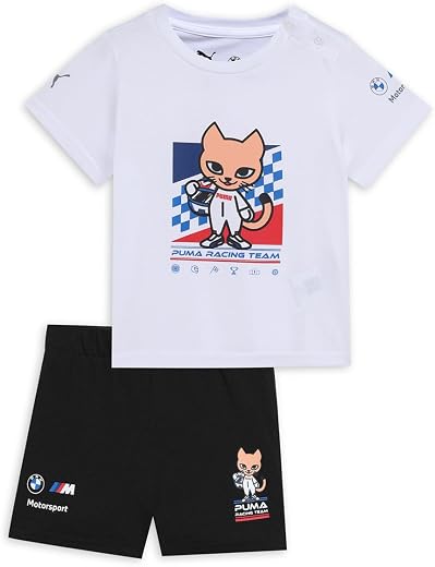 Puma Unisex-Kid, BMW MMS TODDLER SET, White, 98, (63066102)