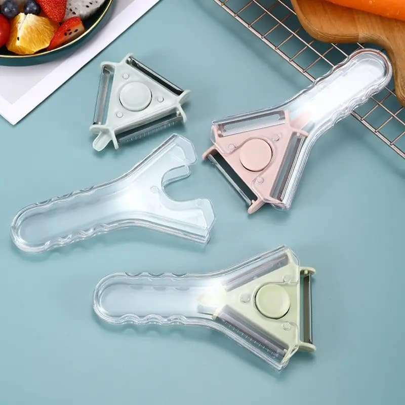 ZEVON® 3 in 1 Vegetable Peeler Multifunctional Triangle Fruit Peeler | Revolutionary Design for Effortless Peeling, Slicing, and Shredding of Fruits, Cabbage, Apple, Carrot More (B0D8FW6PBP) Amazon Price History, Amazon Price Tracker